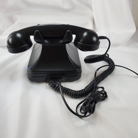 Vintage Grand Phone Flash Redial Touch Button Retro 1950’s Style Black - Picture 7 of 10